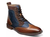 Finnegan Boot Navy/Cognac view