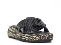 Luesda Platform Sandal Black Leather view