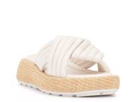 Luesda Platform Sandal Coconut Cream Leather/Textile view