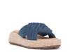 Luesda Platform Sandal Indigo Textile view