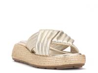 Luesda Platform Sandal Gold Metallic Leather view