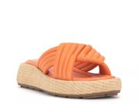 Luesda Platform Sandal Apricot Leather/Textile view