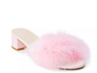 Olivia Sandal Pink Faux Fur view