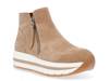 Glided Unit Platform High-Top Sneaker Taupe Suede view