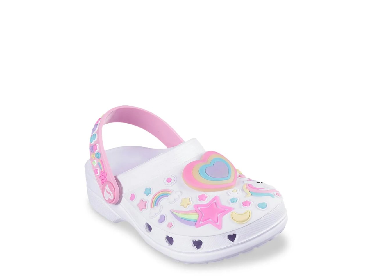 Foamies Heart Charmer Girly Land Light-Up Clog  - Kids'