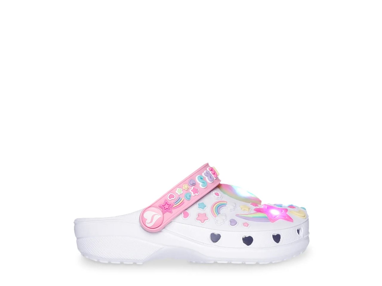 Foamies Heart Charmer Girly Land Light-Up Clog  - Kids'