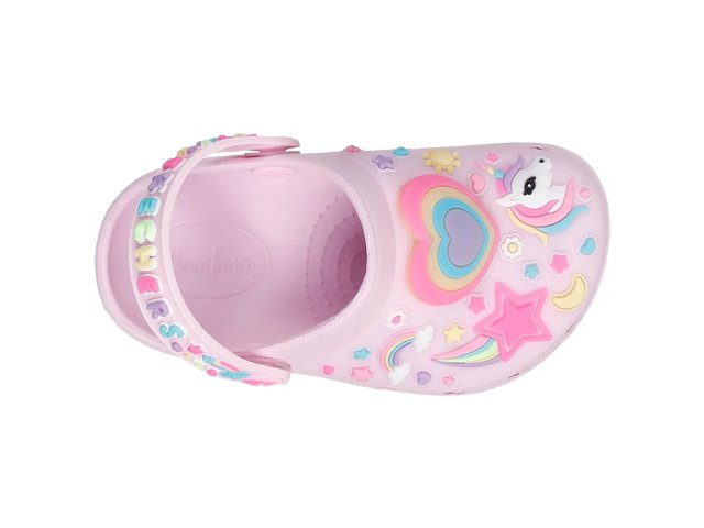 Foamies Heart Charmer Girly Land Light-Up Clog  - Kids'
