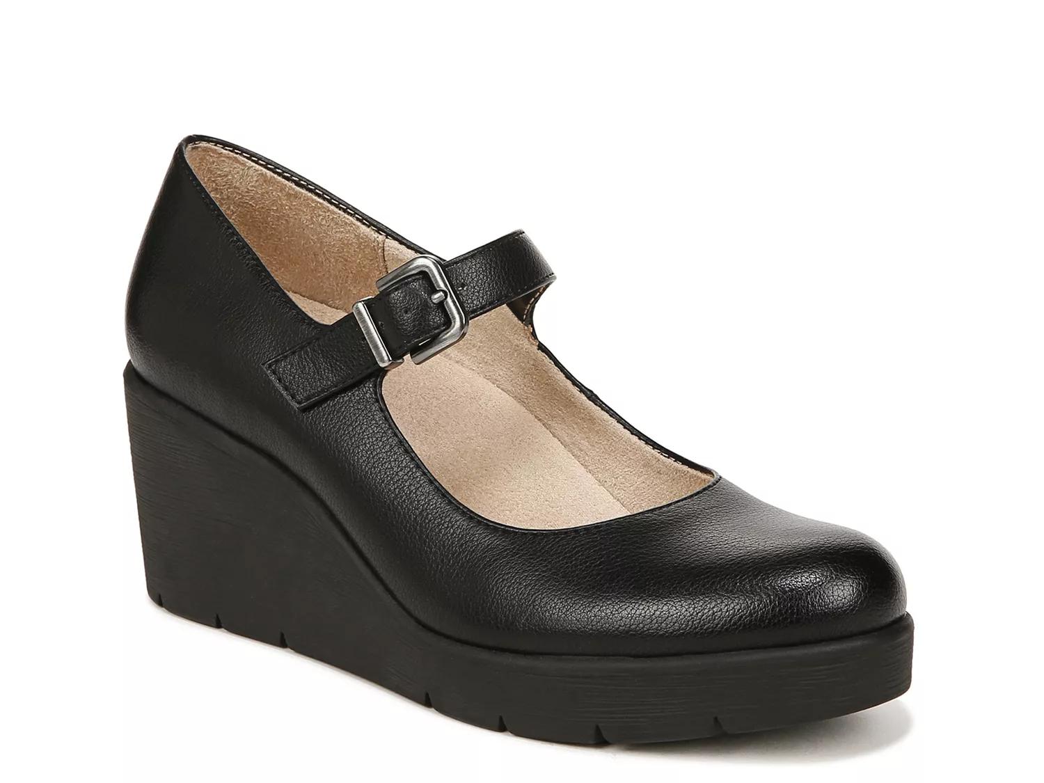 SOUL Naturalizer Adore Mary Jane Wedge Pump | Women's | Black | Size 7 | Pumps | Mary Jane | Wedge