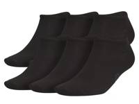 Superlite Classic Men's No Show Socks - 6 Pack Black view