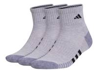 Cushioned 3.0 Men's Quarter Ankle Socks - 3 Pack Grey view