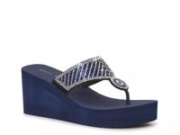 Zarita Wedge Sandal Navy view