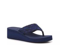 Tacie Wedge Sandal Navy view