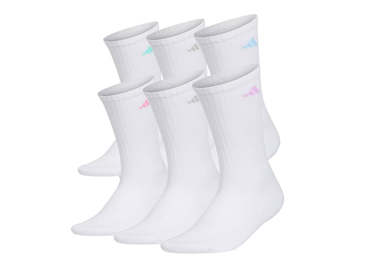 Athletic Cushioned Women's Crew Socks - 6 Pack