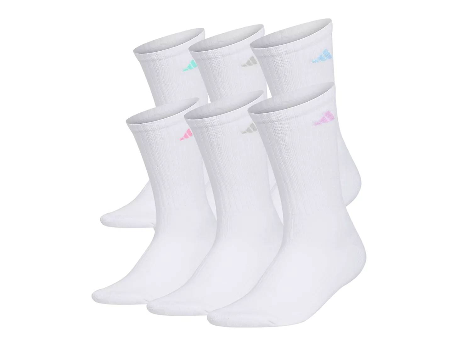 Athletic Cushioned Women's Crew Socks - 6 Pack