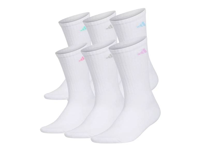 Athletic Cushioned Women's Crew Socks - 6 Pack