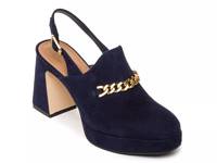 Napa Platform Pump Dark Navy Suede view