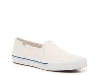 Double Decker Slip-On Sneaker - Women's White Canvas view