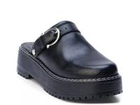 Lenni Platform Mule Black Leather view