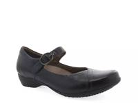 Fawna Mary Jane Flat Navy view