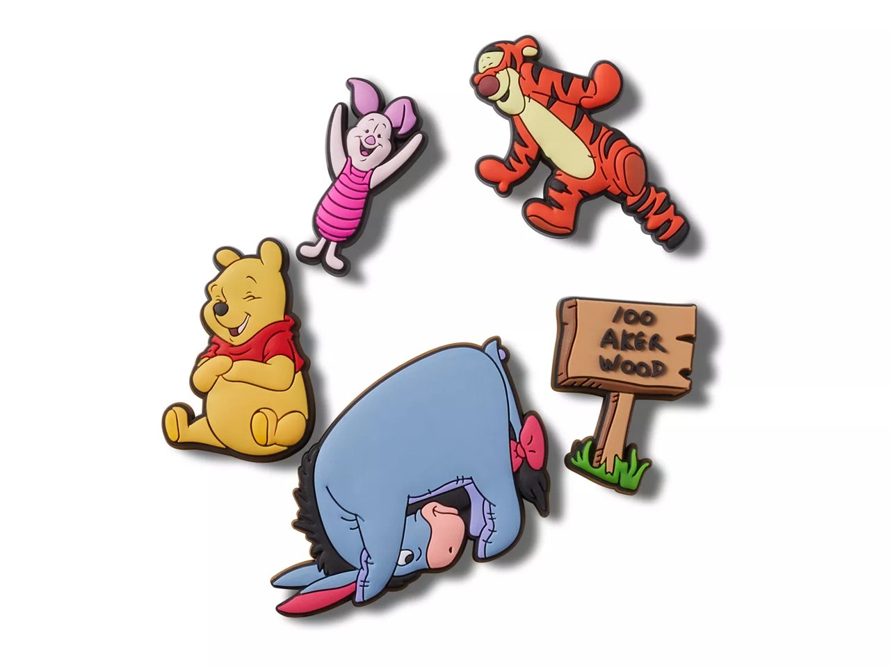 Winnie The Pooh Jibbitz Set - 5 Pack