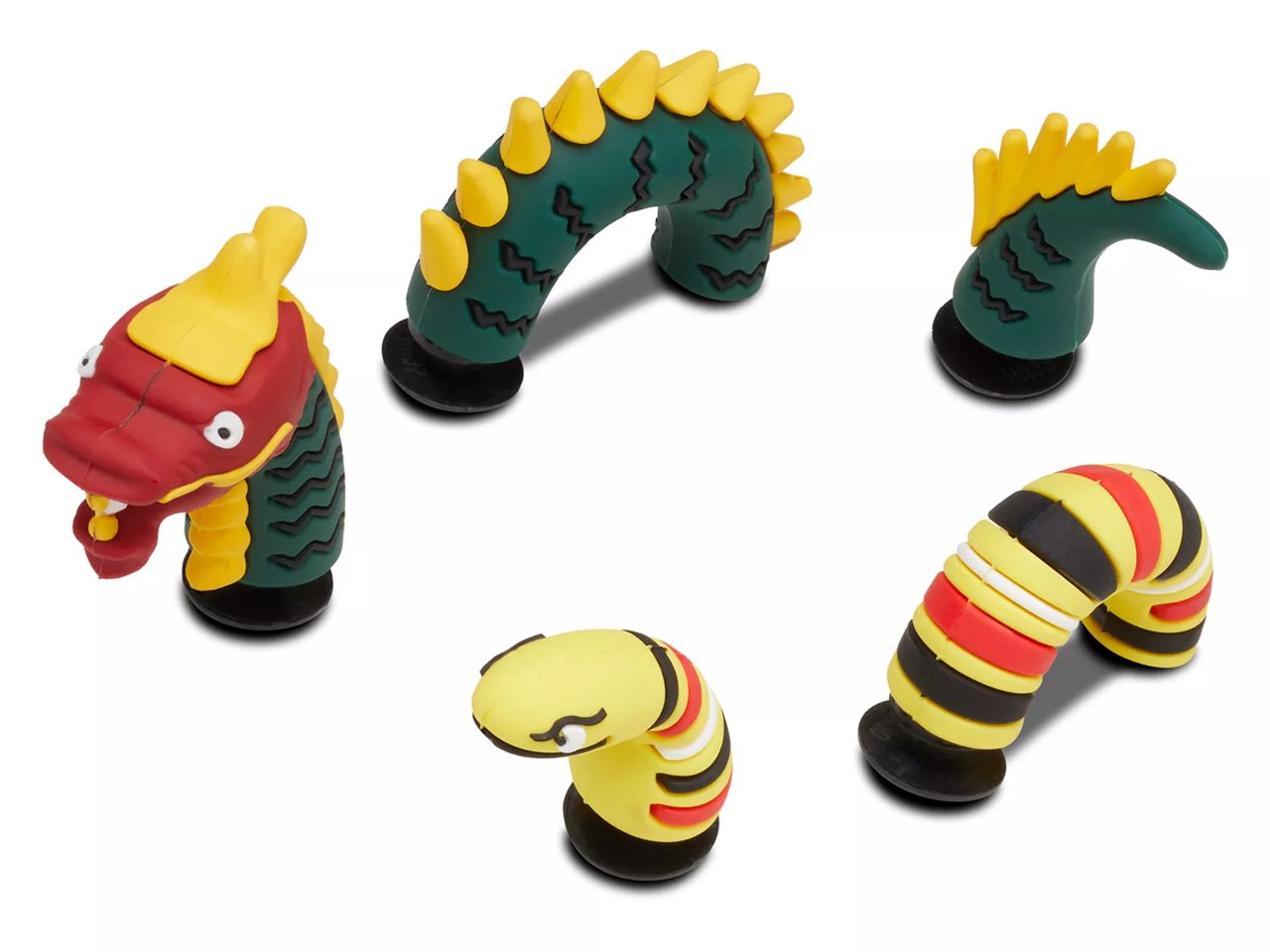 3D Monsters Jibbitz Set - 5 Pack