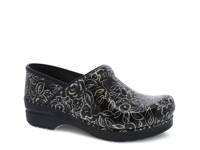 Professional Clog Black/Silver Floral view