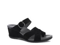 Aubree Wedge Sandal Black view