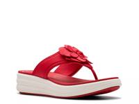 Cloudsteppers Drift Flora Wedge Sandal Red view