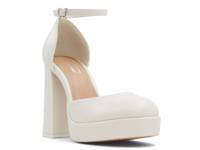 Anabelle Platform Pump Off White view