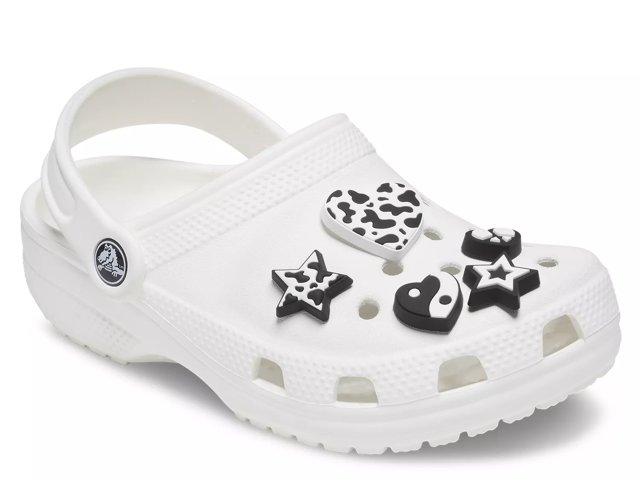 Mono Black & White Jibbitz Set - 5 Pack