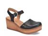 Daria Wedge Sandal Black view