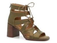 Brodie Sandal Gold Olive Metallic Leather view