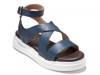 Grand Pro Castine Platform Sandal Blue view