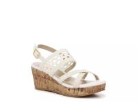 Claire Wedge Sandal - Kids' White view