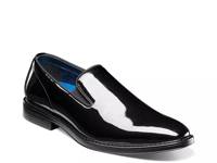 Centro Formal Flex Plain Toe Loafer Black Patent view
