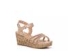 Melissa Wedge Sandal - Kids' Rose Gold Metallic view