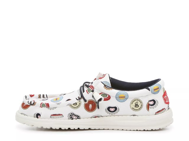 Hey Dude Men Walley Spring Breaker Beer White Slip On Sneakers Hey Dude Men Walley Spring Breaker Beer White Slip On  main image 3