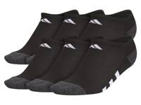 Athletic Cushioned Kids' No Show Socks - 6 Pack Black view