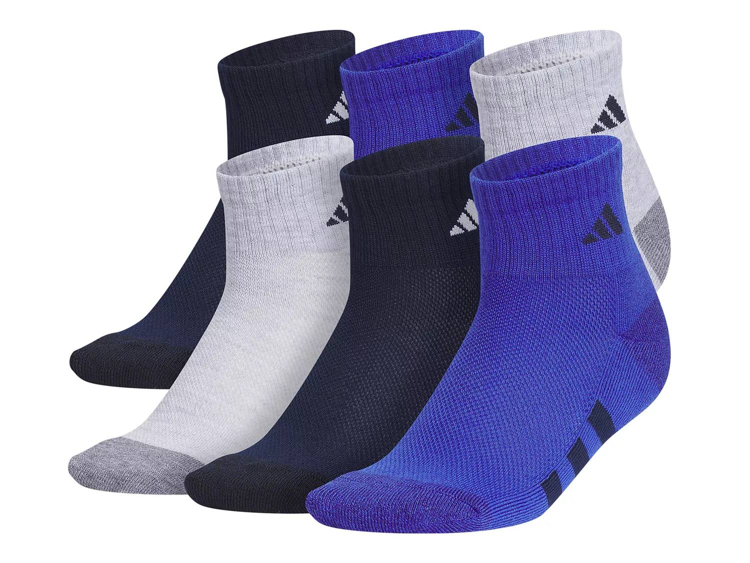 Athletic Cushioned Kids' Quarter Ankle Socks - 6 Pack
