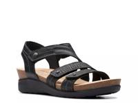 Calenne Clara Wedge Sandal Black view