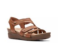 Calenne Clara Wedge Sandal Dark Brown view
