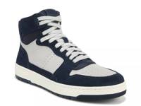 Mason High-Top Sneaker - Men's Blue Leather & Fabric view