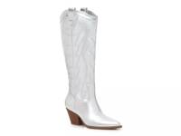 Leeah Cowboy Boot Silver Metallic view