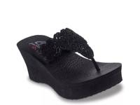 Padma Wedge Sandal Black view