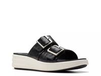 Cloudsteppers Drift Wedge Sandal Black view
