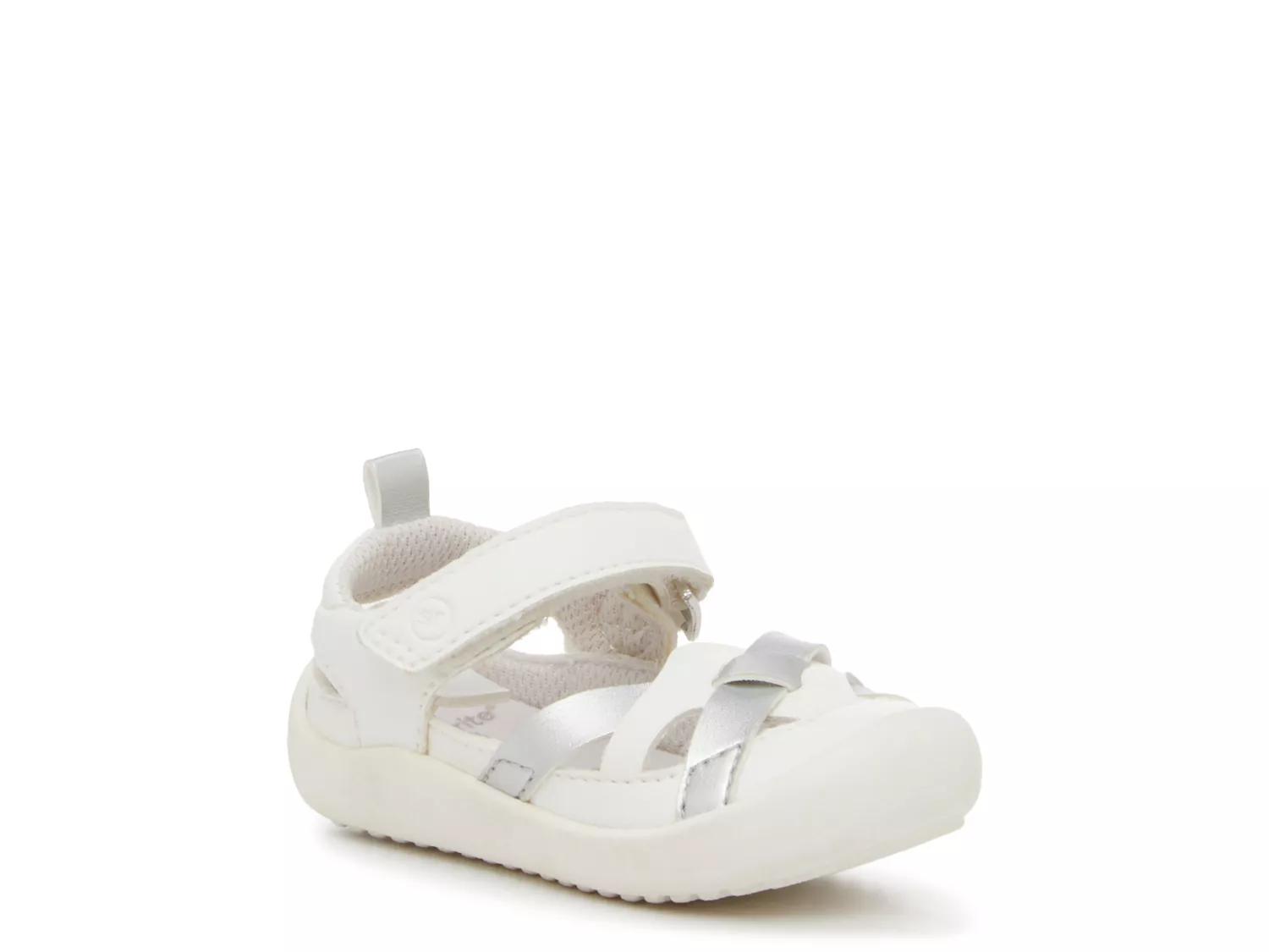 Stride Rite Mallory Sport Flat Kids' In White/silver Metallic