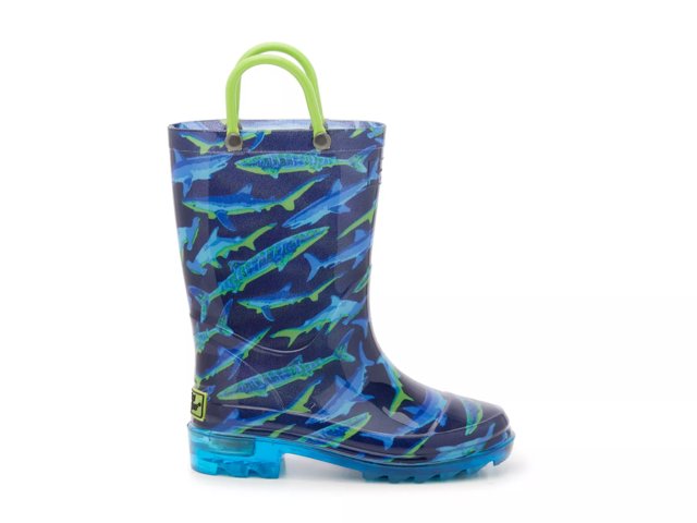 Western Chief Shark Light-Up Rain Boot - Kids'