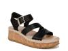 Ellie Wedge Sandal Black view