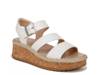 Ellie Wedge Sandal White view