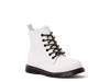 Lace-Up Lug Sole Boot - Kids' White view